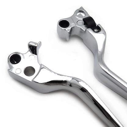 Chromed Brake Clutch Hand Levers for Harley XL Dyna Touring Softail (1996–2003)