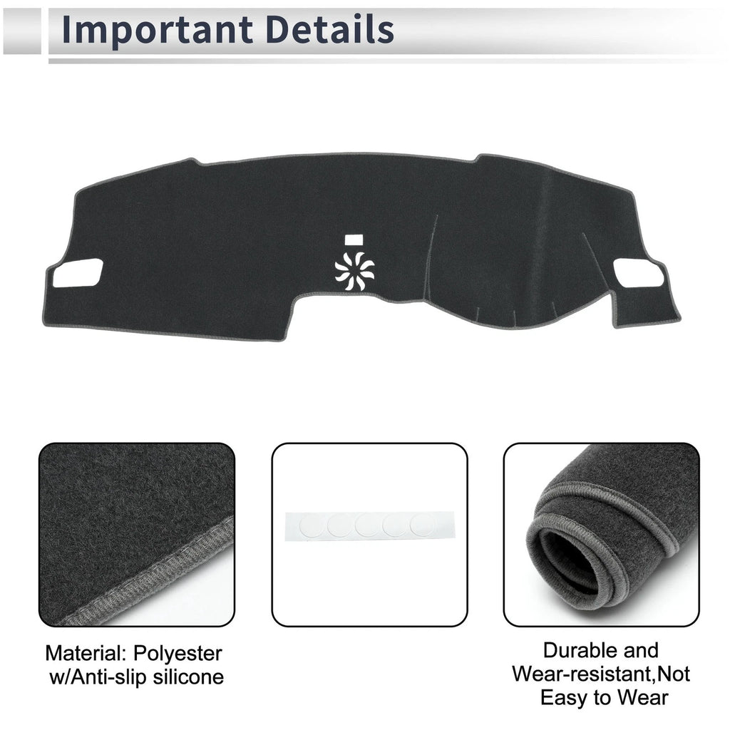 Dashboard Dash Cover Mat for Honda Civic FL5 (2022–2024) Sun Protector Gray