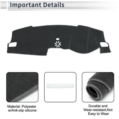 Dashboard Dash Cover Mat for Honda Civic FL5 (2022–2024) Sun Protector Gray