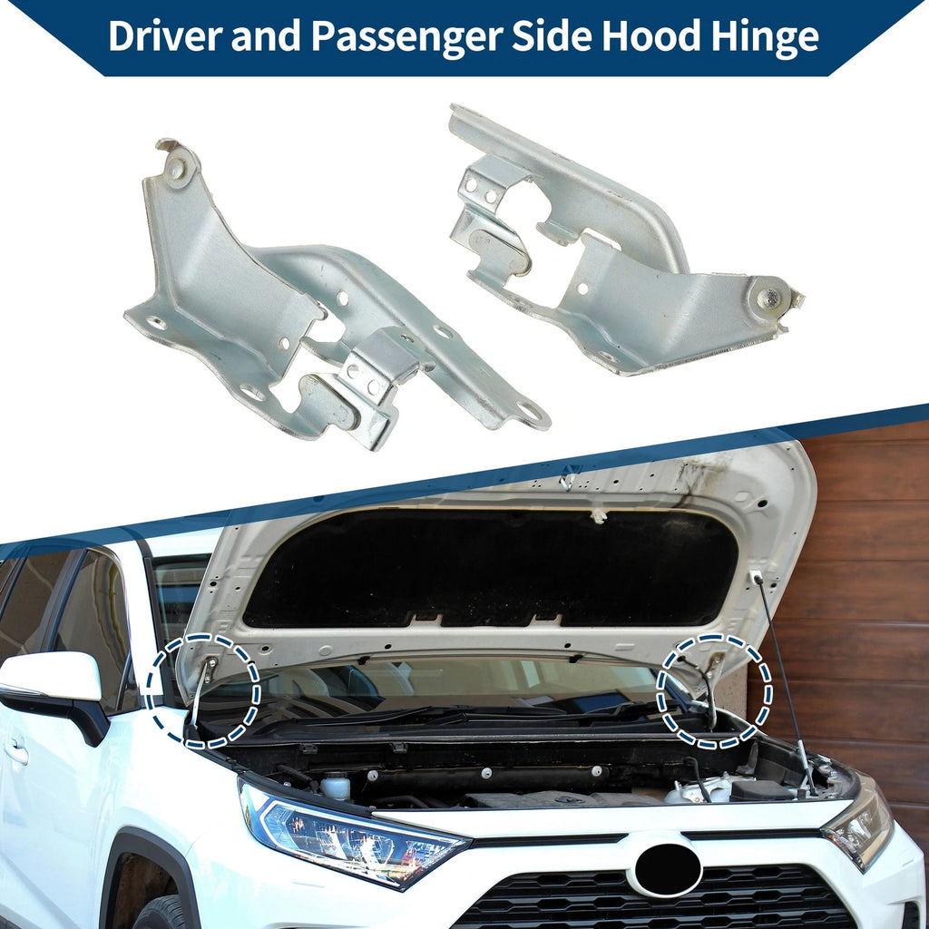 Hood Hinge Front Left Right for Toyota Tacoma (2015–2023) Pair