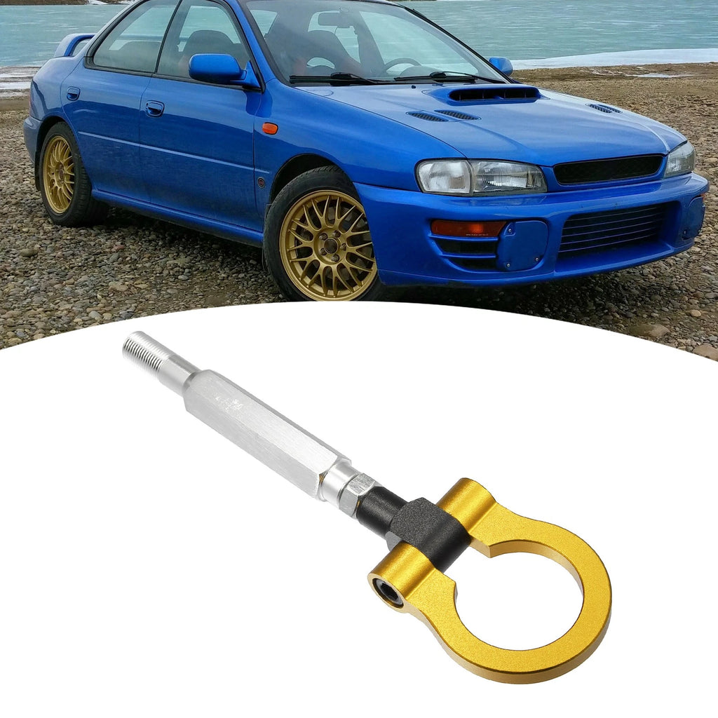 Front Bumper Trailer Tow Hook Screw Gold Tone for Subaru (2000–2023)