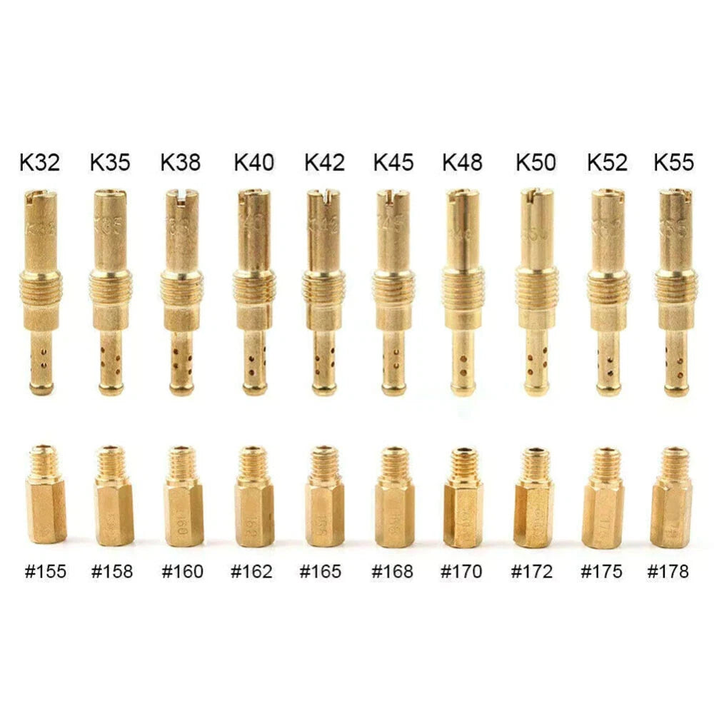 10X Slow Pilot Jet & 10X Main Jet Carb Kit for Keihin PWK CVK