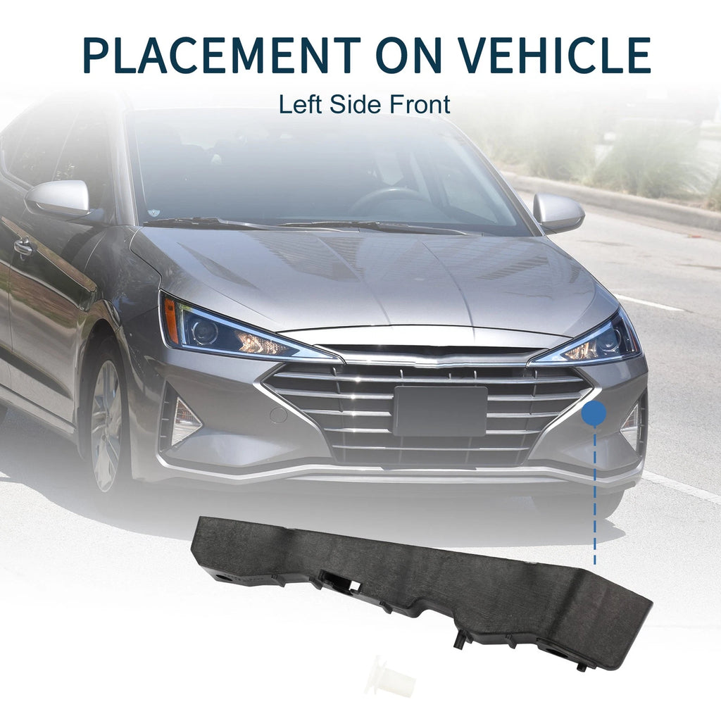 Left Front Bumper Retainer Bracket for Hyundai Accent (2006–2011)
