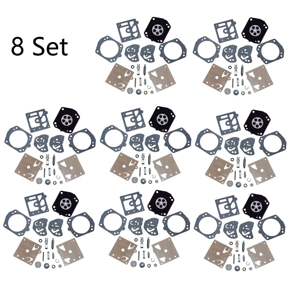 Set of 8 Carburetor Gasket Kit K20-HDA for Husqvarna 257 250R Poulan 2800 3300