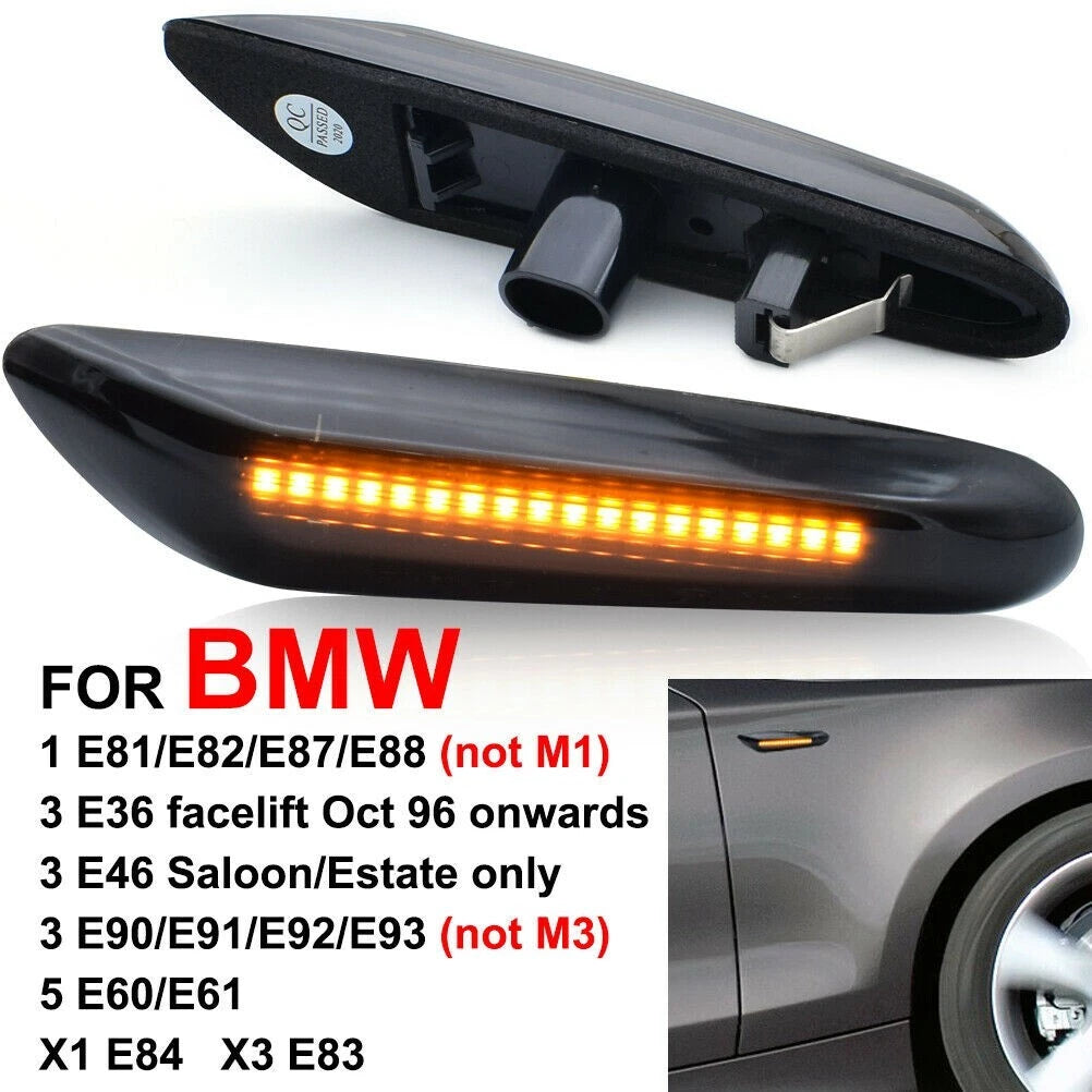 Canbus Error Smoke LED Light Indicator Pair for BMW E90 E92 E60 E87 E82 (2006–2013)