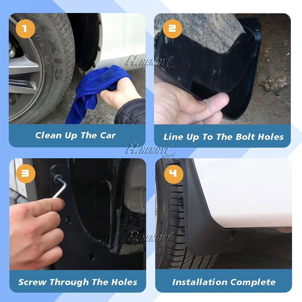 Mud Flaps Splash Guard for Hyundai Elantra Sedan (2011–2016)