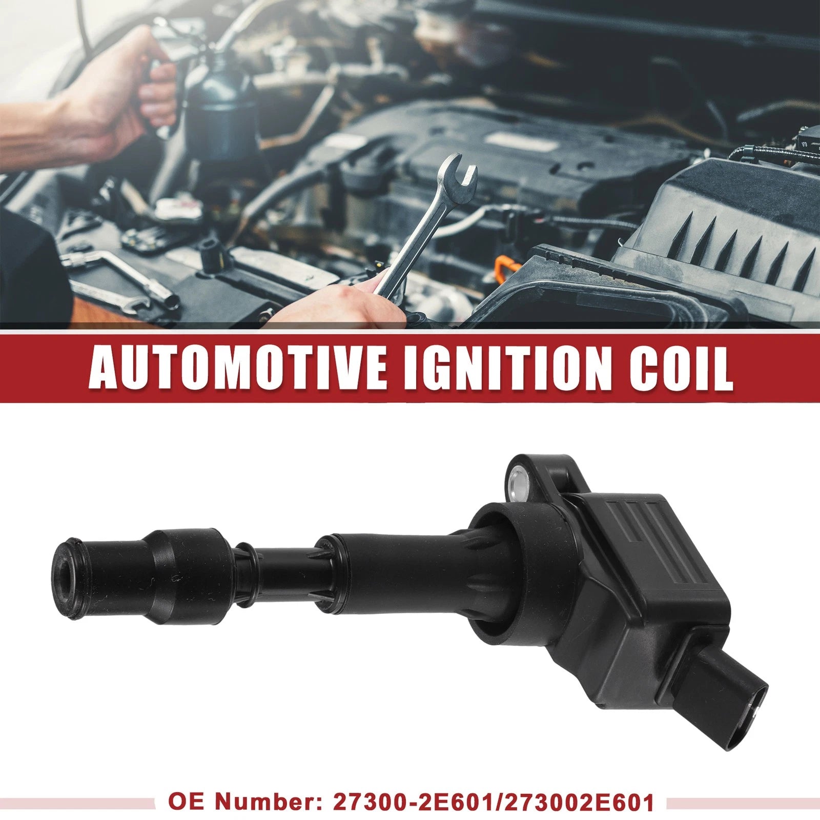Ignition Coil Replacement for Kia Forte (2016–2019) for 273002E601 Black