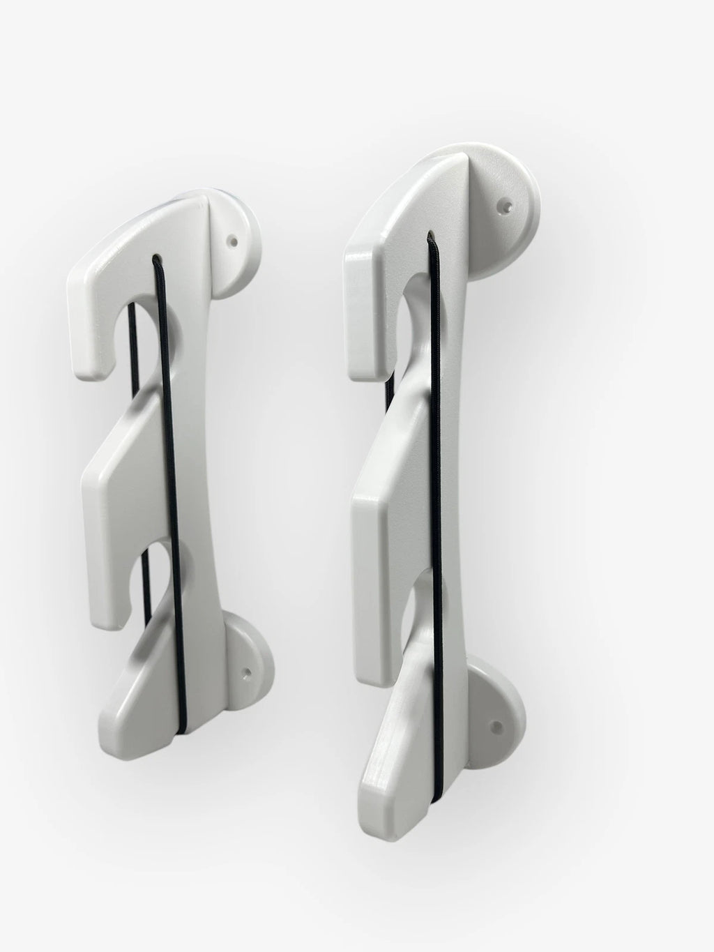 2 Rod Holder for Universal Use (12 5/8in x 3in) - Poly, White