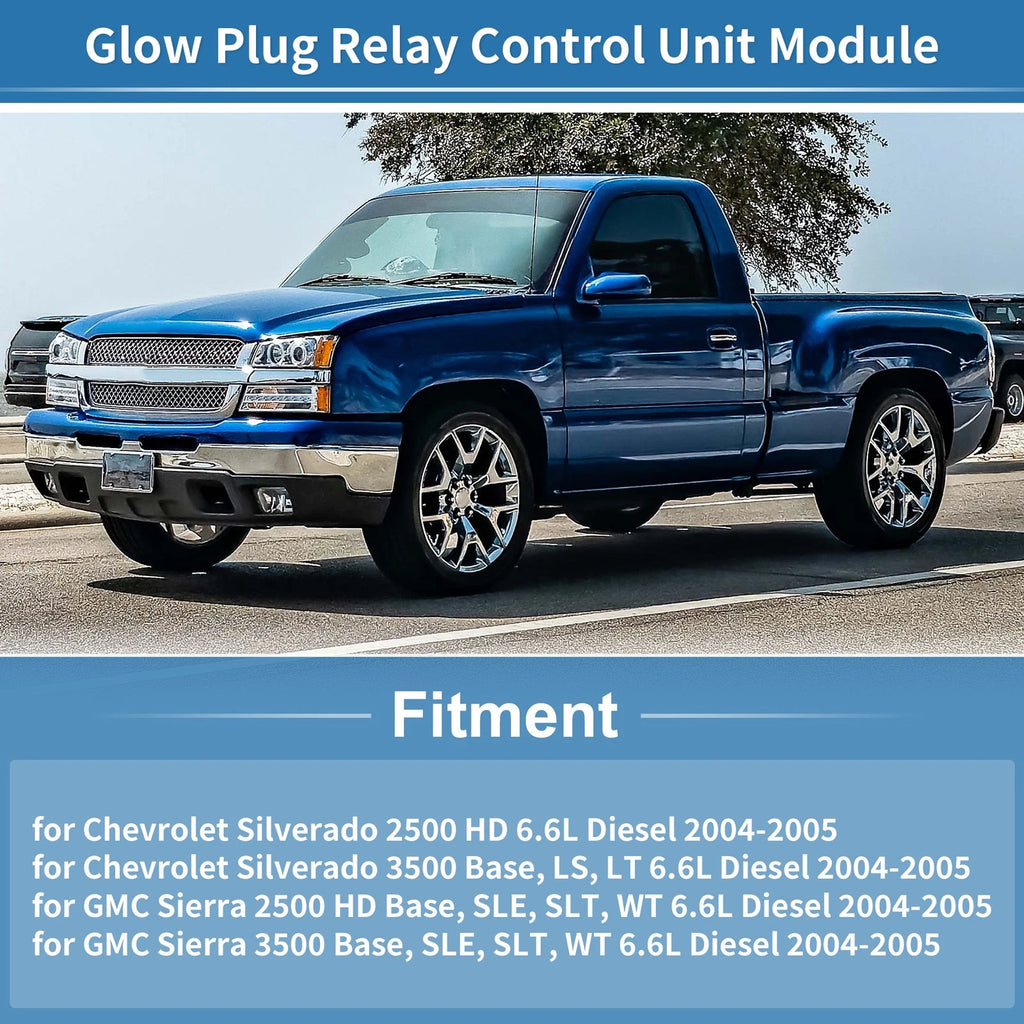 Glow Plug Relay Control Unit for GMC Sierra 3500 6.6L Diesel (2004–2005)