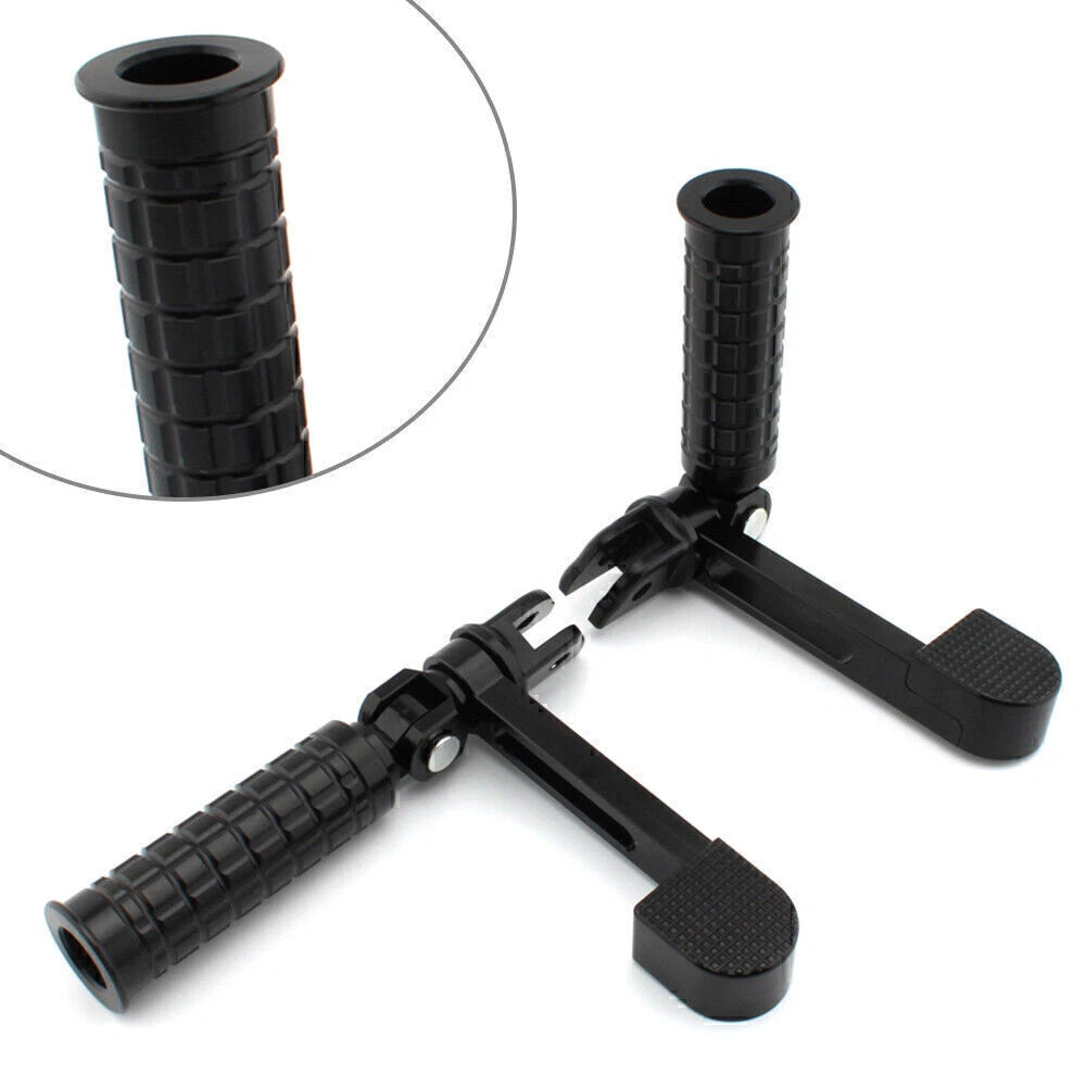 Foot Pegs Heel Support Heel Foot Rest Pegs Rear Rest Black For Harley Softtail
