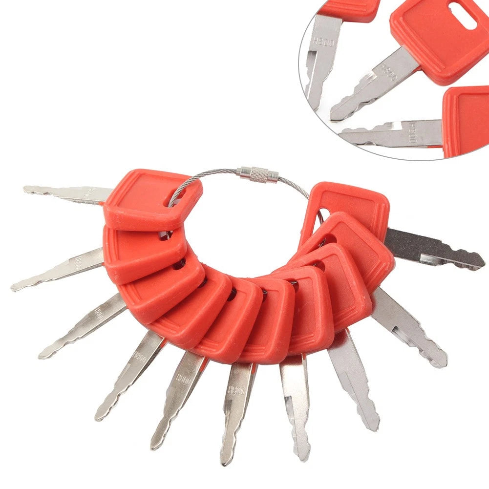 10PCS Ignition Keys for Fiat John Deere Excavator