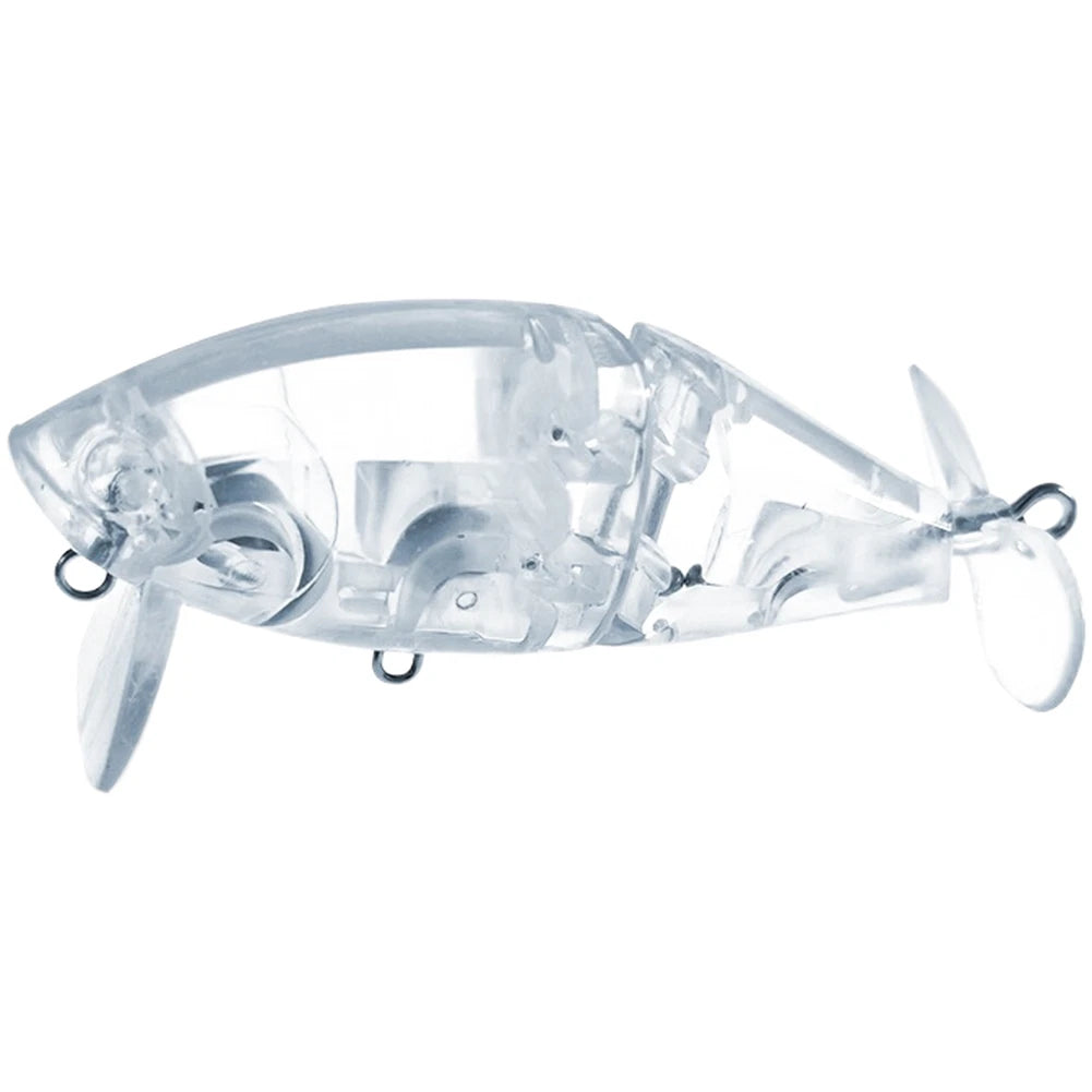 2X 9cm 22g Transparent Spinner Minnow Lure for Accurate Casting