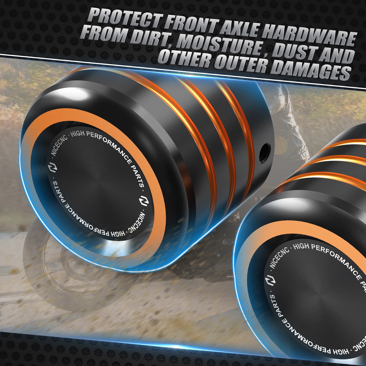 Front Axle Cap Nut Cover for Harley Forty Eight XL1200X (2010–2022)