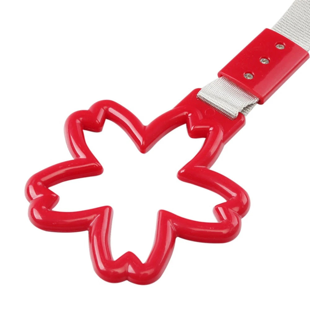 Cherry Blossom Shaped Ring Train Bus Handle Hand Strap Drift Charm Tools