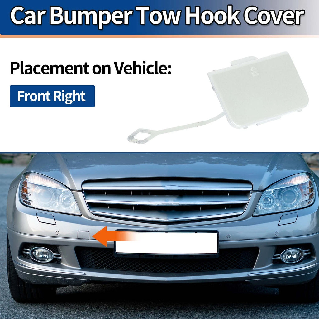 Front Right Tow Hook Cover Replacement for Mercedes Benz C-Class (2008–2011)