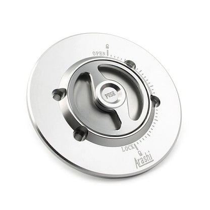 Fuel Tank Cap CNC Silver for BMW S1000RR (2010–2018), S1000R (2015–2018)