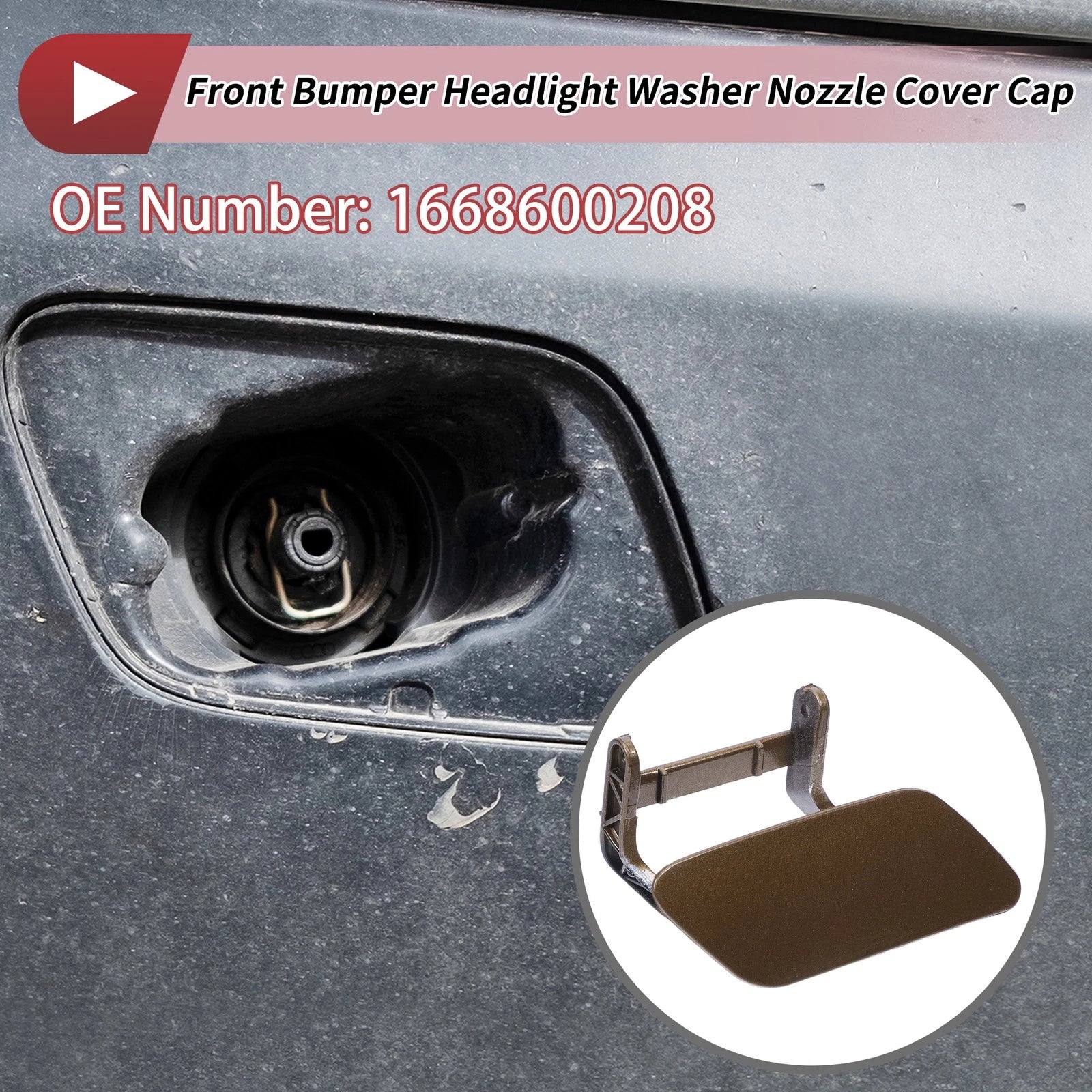 Front Right Washer Nozzle Cover Cap for Mercedes-Benz ML350 (2012–2015)