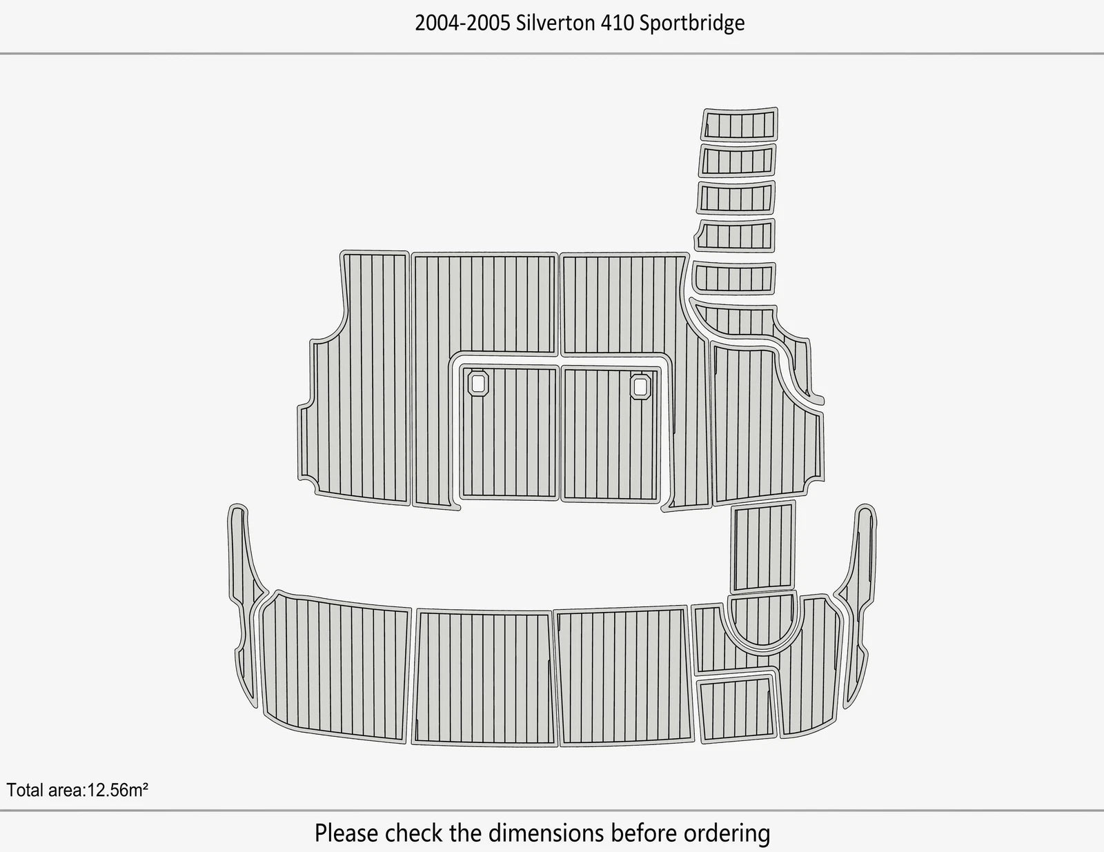EVA Foam Pad Flooring Mat for Silverton 410 Sportbridge (2004)