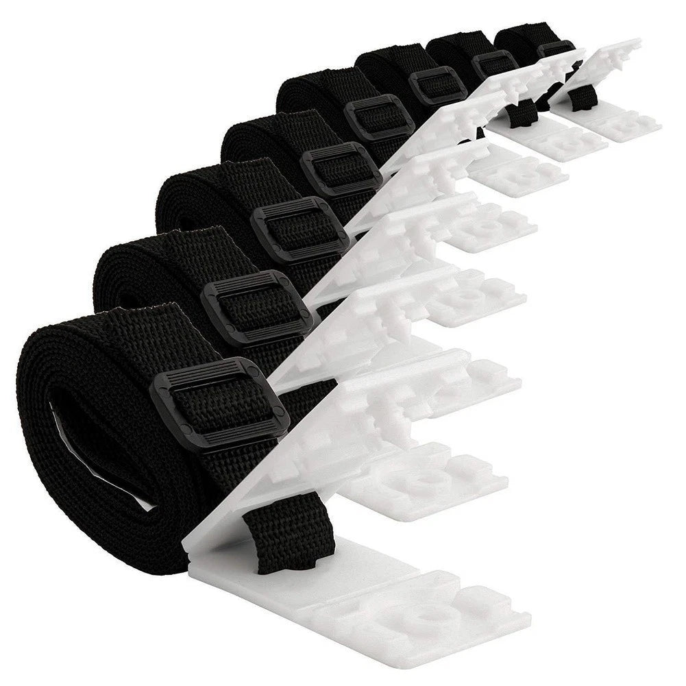 8 Pack Pool Cover Reel Buckles Straps Fasteners for Inflatable Pool Cover