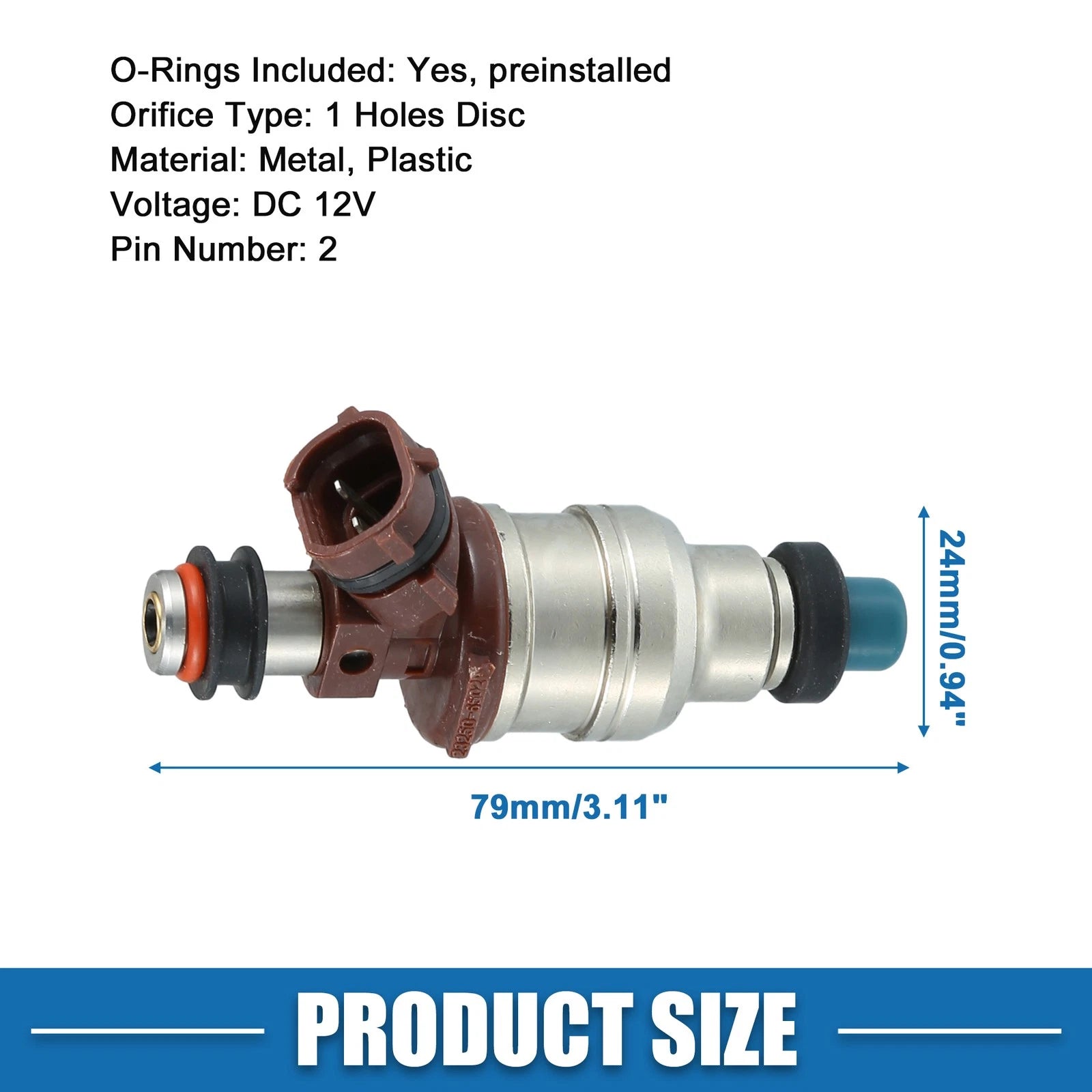 Fuel Injector Replacement for Toyota 4Runner SR5 (1989–1995) 3.0L Brown