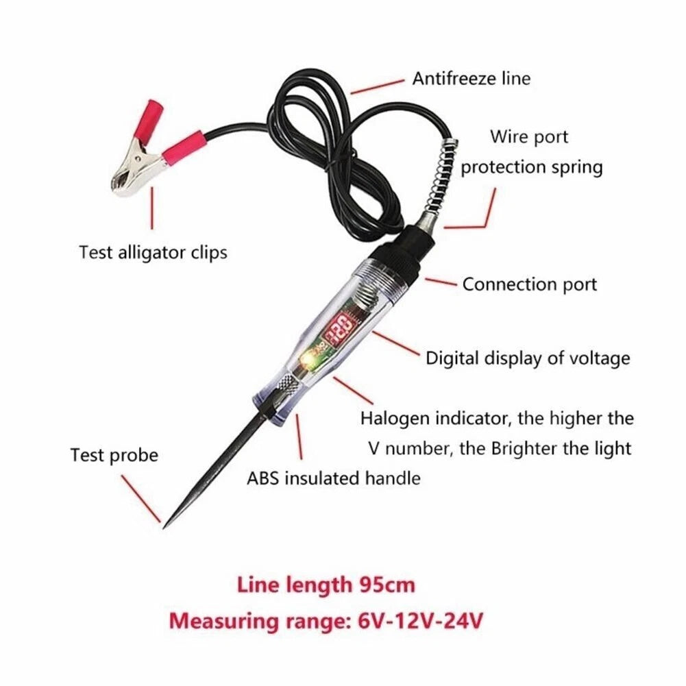 Voltage Tester Pen for Car Circuit Systems 6-24V
