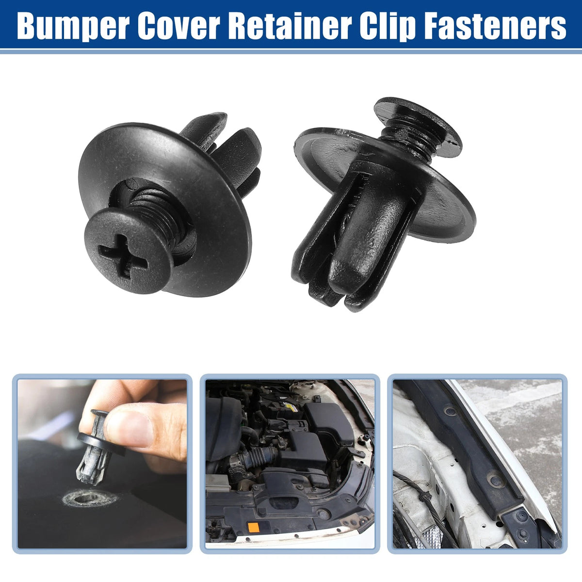 Bumper Cover Retainer Clip Fasteners Set for Hyundai Sonata (2015–2017)