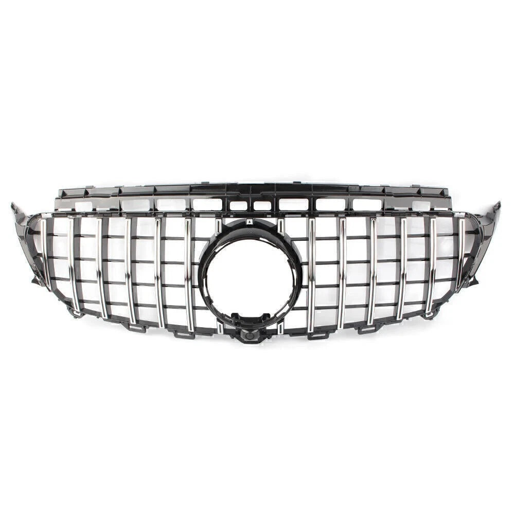 Front Upper Grille for Mercedes E Class W213 E200 E250 E43 (2016–2018) Silver