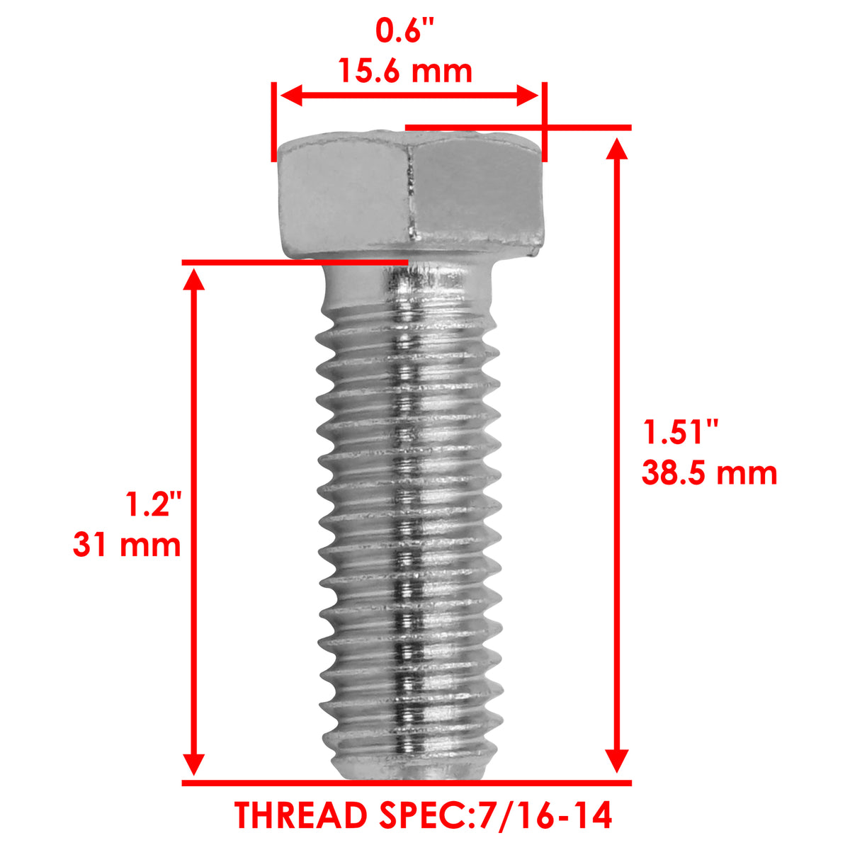 Deck Blade Bolt and Washer Replacement for Simplicity 916 917 919 (1980–1980)
