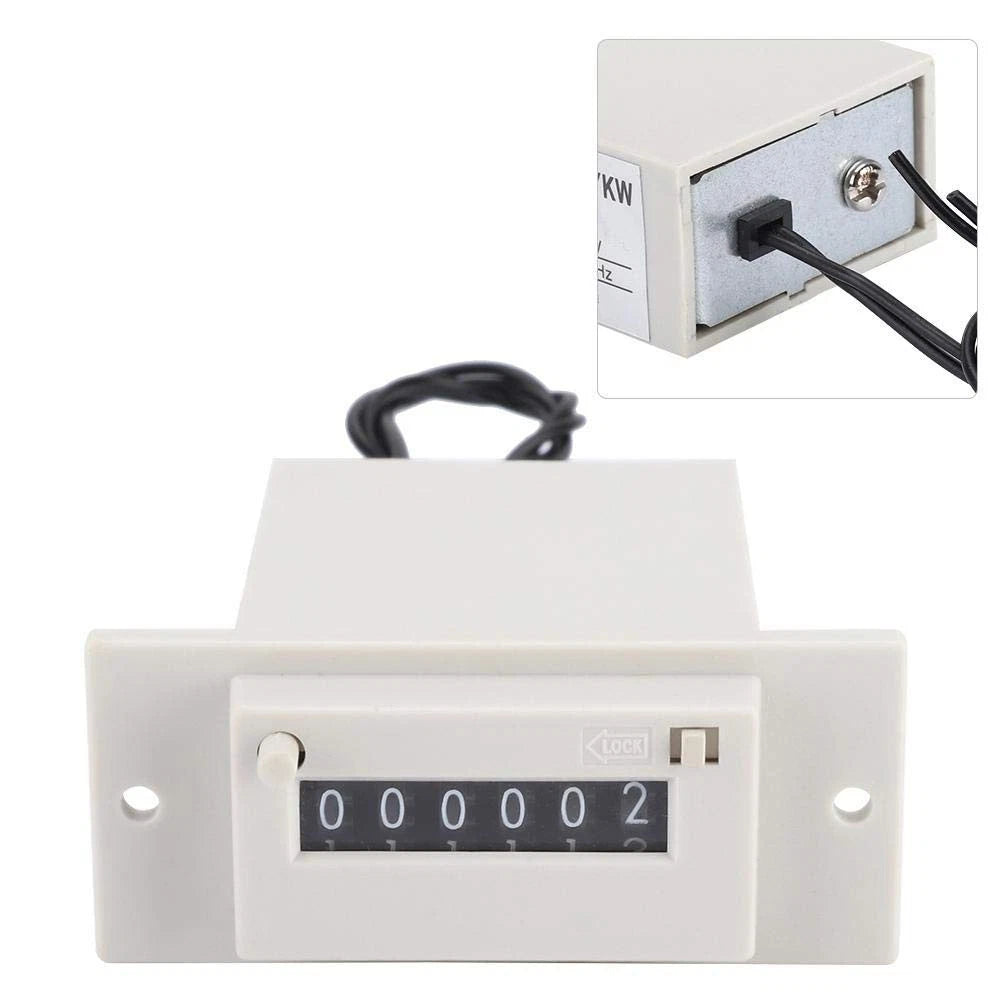 Electromagnetic Counter for DC 12V (0-999999)