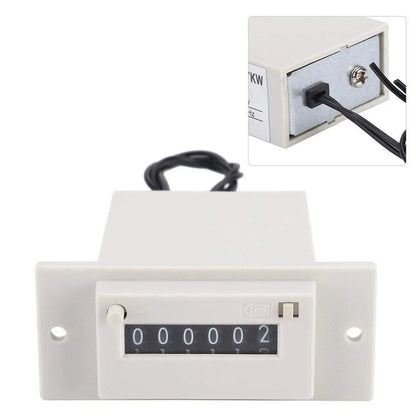 Electromagnetic Counter for DC 12V (0-999999)