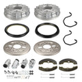 Front Brake Drum Plate Cover Shoes Kit for Honda FourTrax 300 TRX300FW (1988–1994)