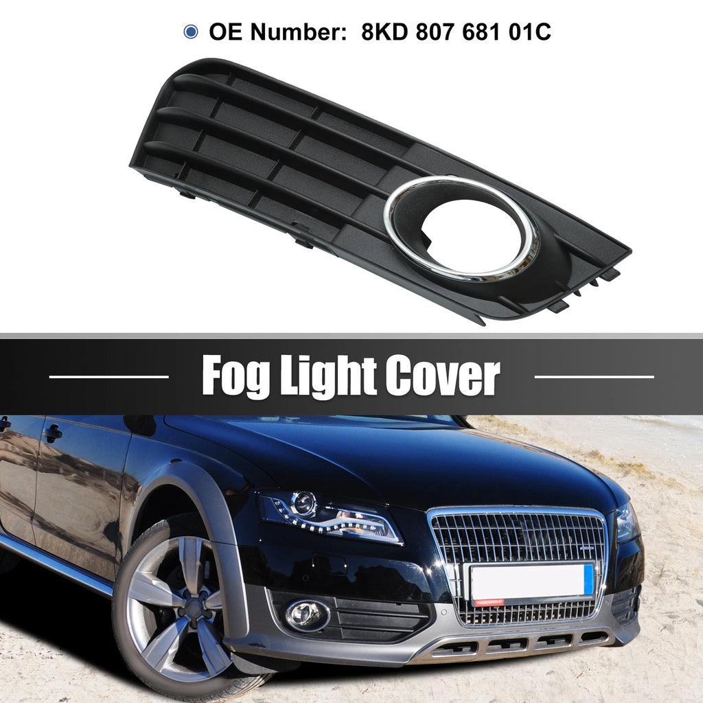 Fog Light Grille Cover Front Right Replacement for Audi A4 (2005–2016)