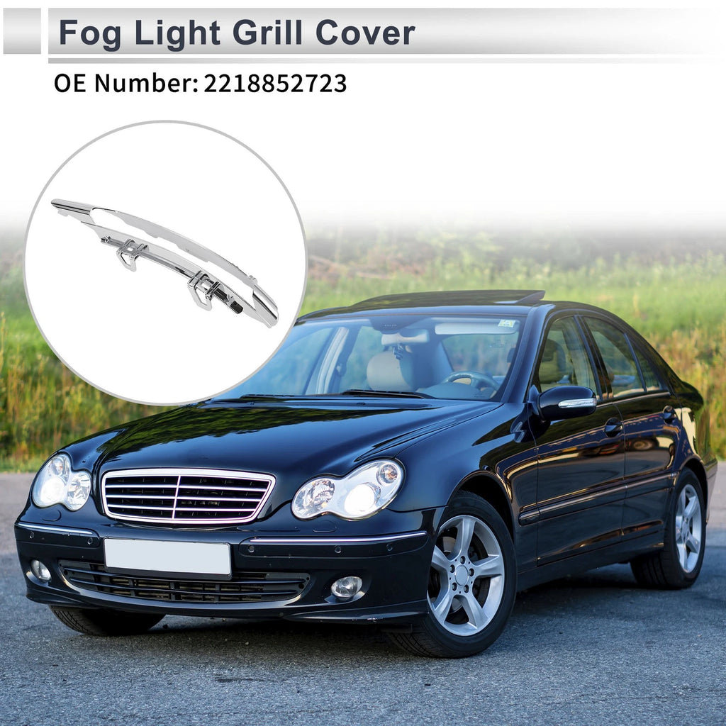 Front Left Fog Light Grill Replacement for Mercedes Benz W221 (2010–2013)