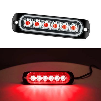 Ultra Thin Side Light for Pickup Trucks (12V 24V) with 6 LED Bright Illumination