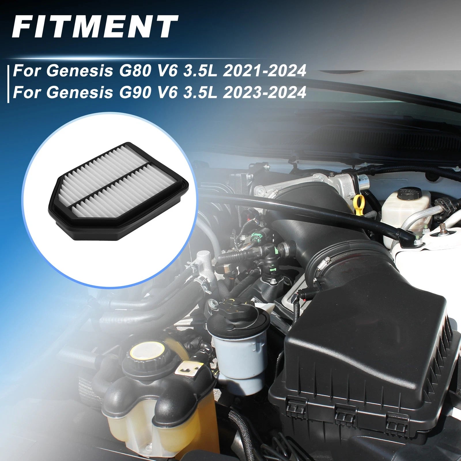 Engine Air Filter for Genesis G80 V6 3.5L (2021–2024) 28113T1310