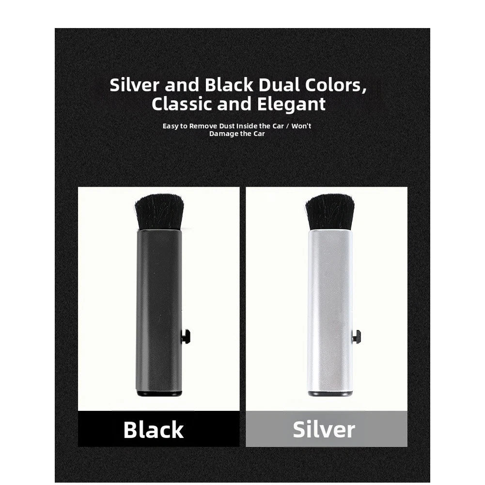 Retractable Dust Brush for Car Vent and Dashboard