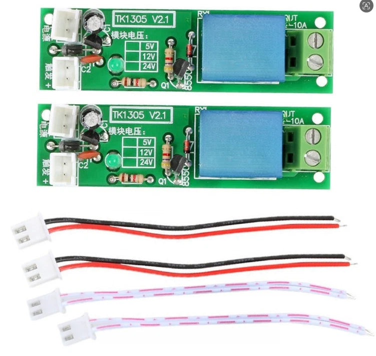 2X 12V Time Delay Relay Module Dual Mode Trigger Adjustable Timer