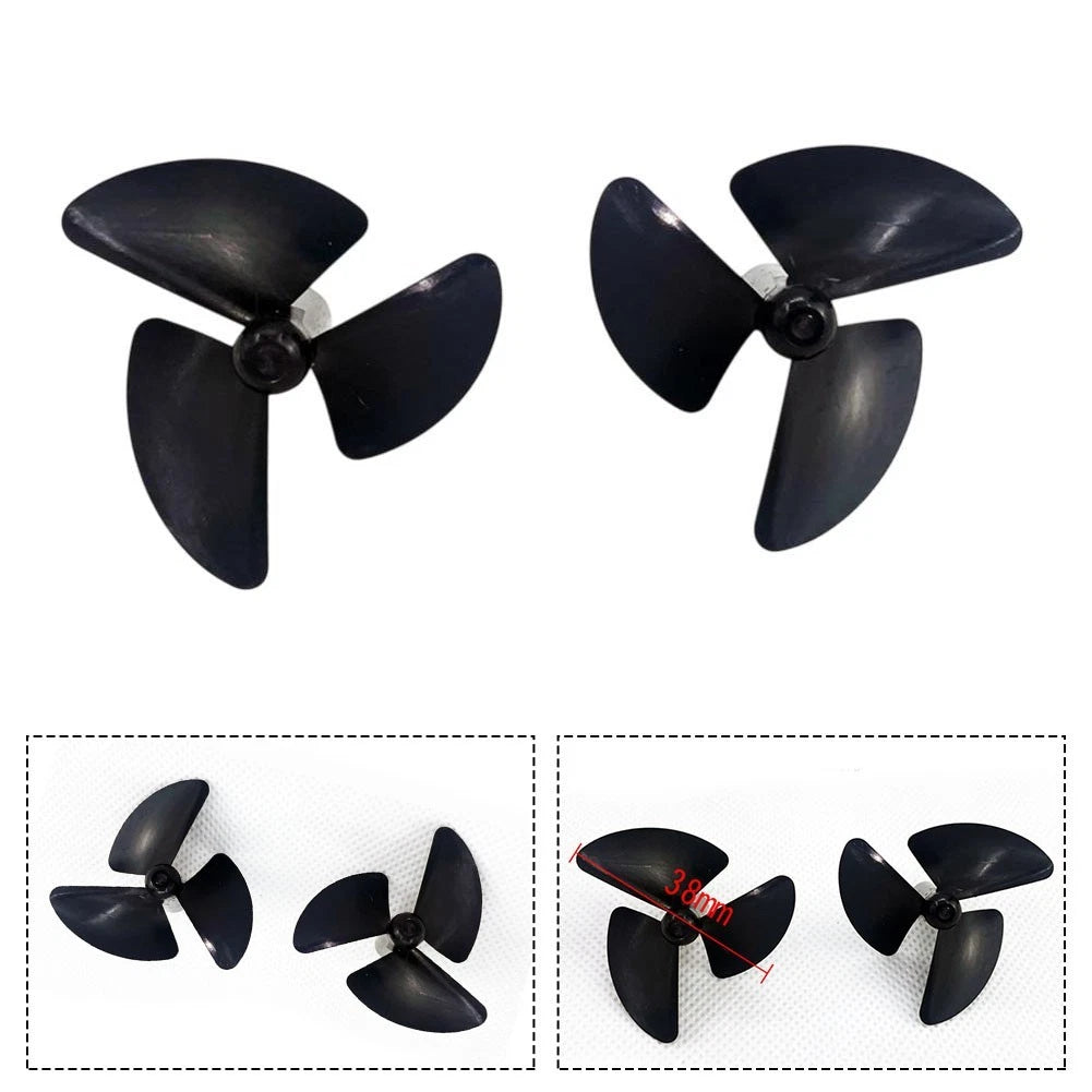 3 Blade Propeller Set for RC Boats (38mm, Left & Right Hand)