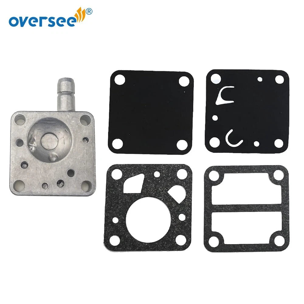 Carburetor Fuel Gasket Kit for Yamaha SEAPRO Outboard (2T 4-5-6HP) 6E0-24412-00