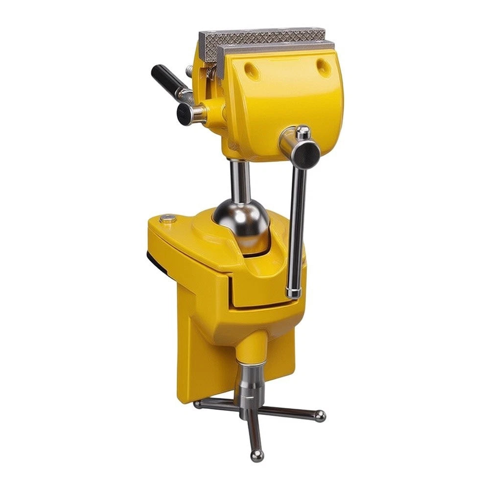 Woodworking Vise with Protective Rubber Jaw and Base Pads