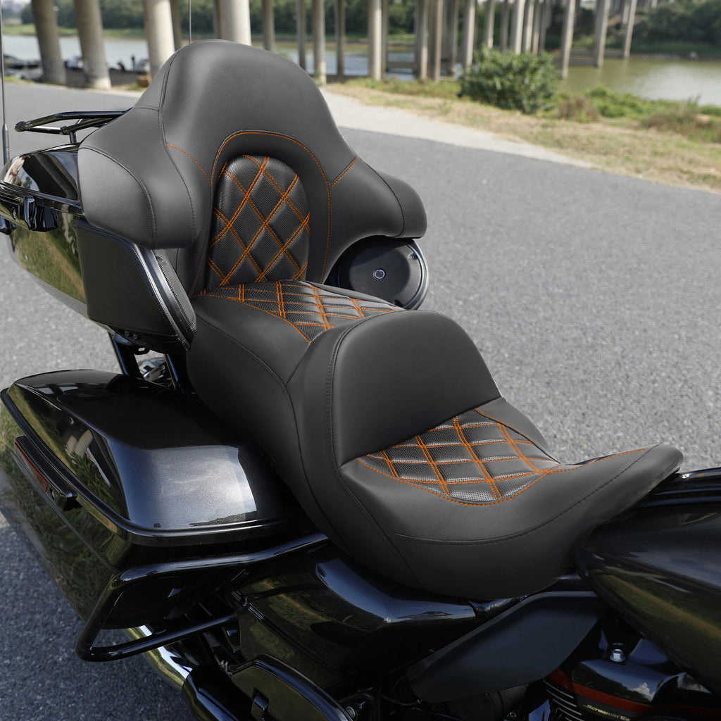 Driver Passenger Seat Backrest for Harley Touring Electra Glide (2014–2023)