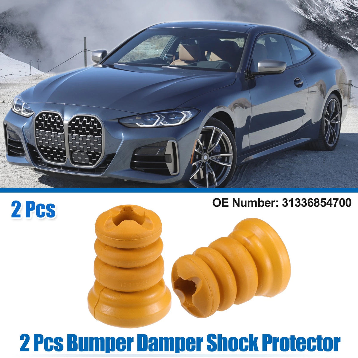 2X Bumper Damper Shock Protector for BMW 428i (2014–2016) No. 31336854700