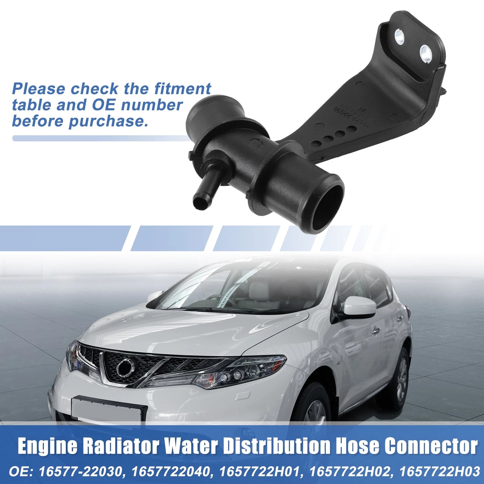 Coolant Connector Outlet for Toyota Corolla 1.8L A T Base (2000–2008)
