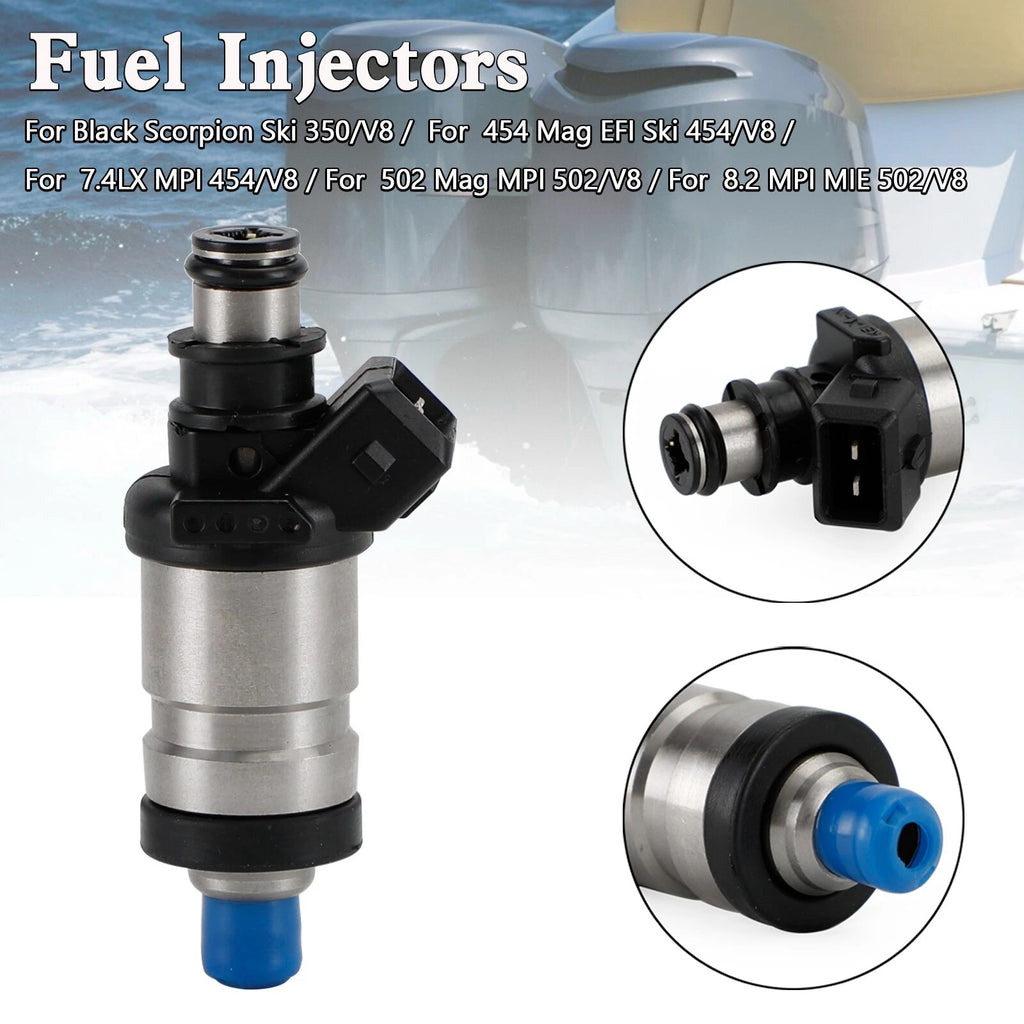 Set of 4 Fuel Injectors for Mercruiser 805225A1 (Marine) 9-3310 18-33100