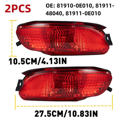 2X Rear Bumper Reflector Light for Lexus RX350 (2007–2009) 81911-0E010