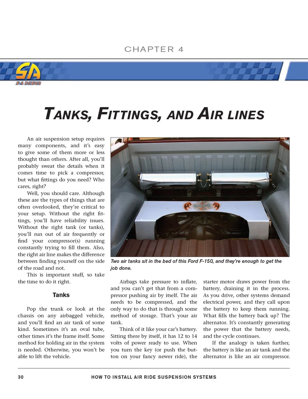 Air Ride Suspension System for