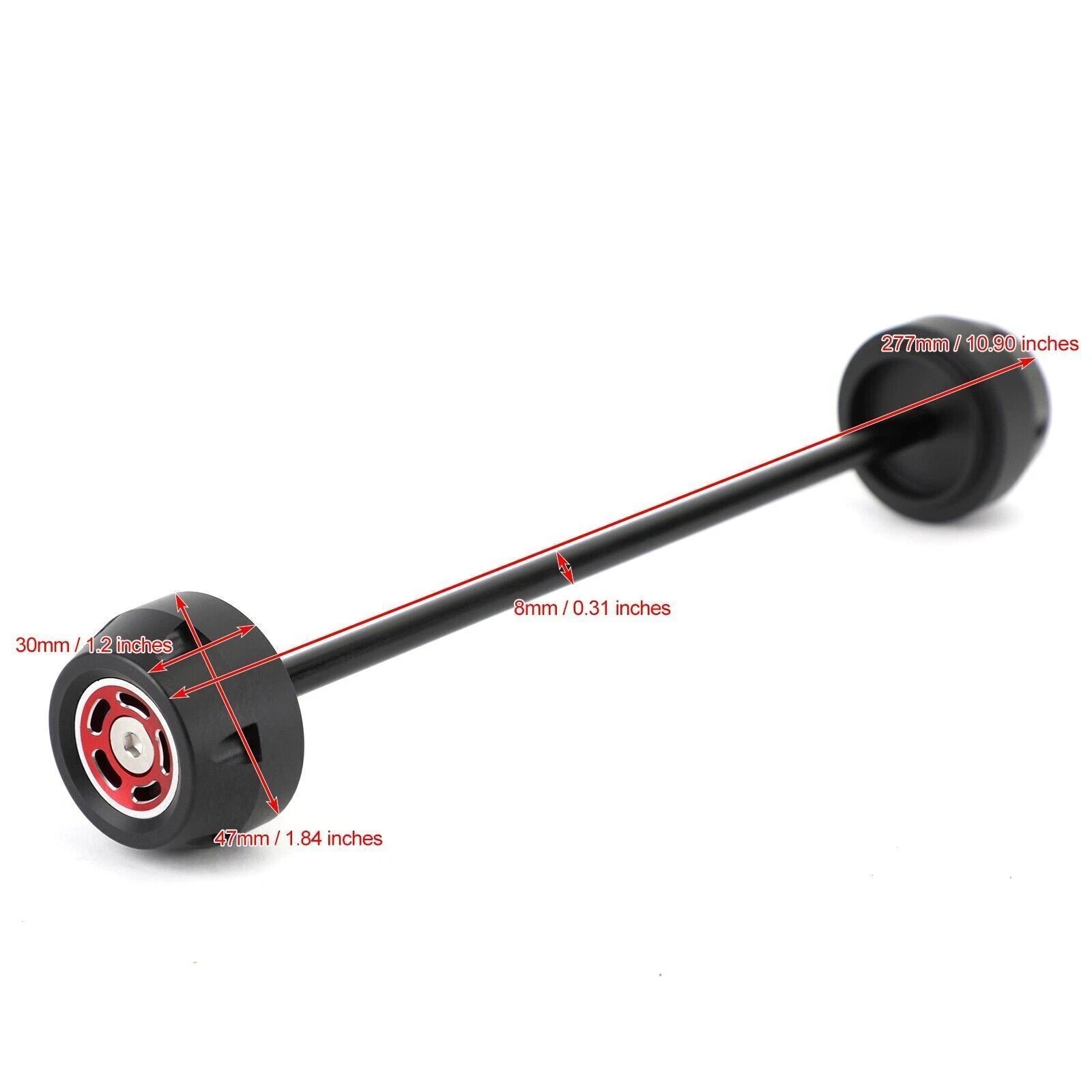 Front Axle Fork Wheel Crash Sliders Red for BMW F900 R (2019–2023)