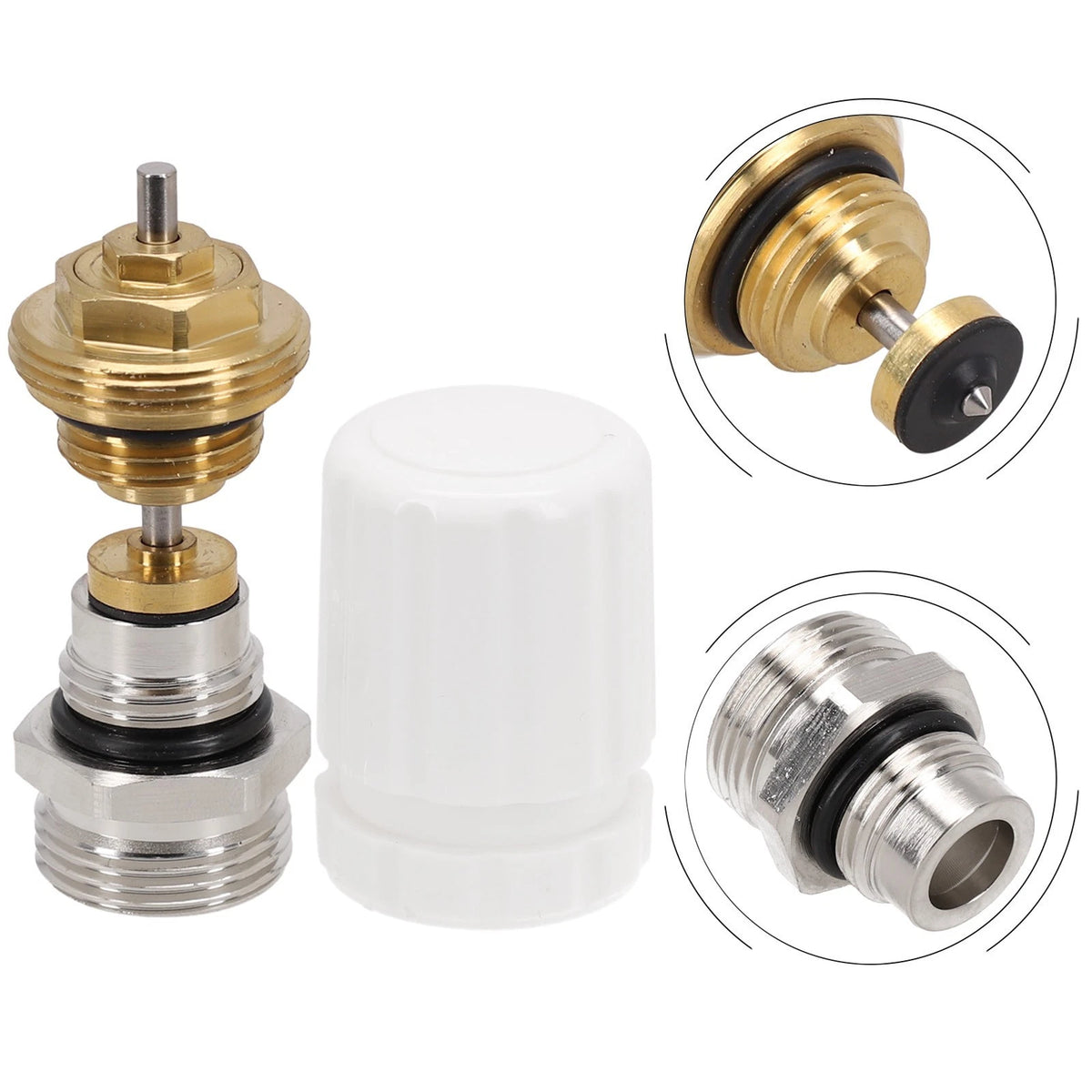 Brass Valve Insert for Heating Circuit Distribution System