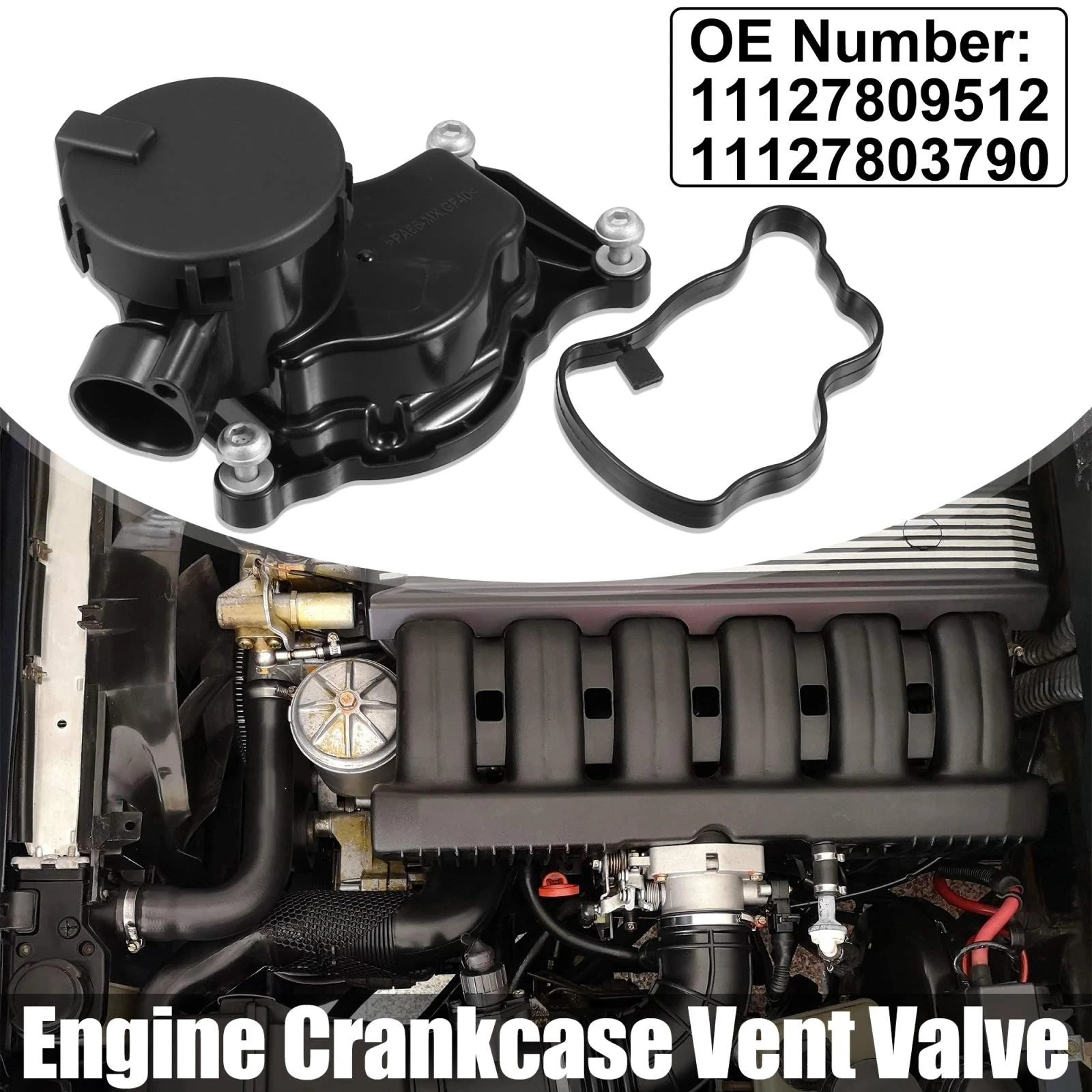 PVC Crankcase Vent Valve Replacement for BMW 3 5 6 X3 X5 X6 (2003–2014)