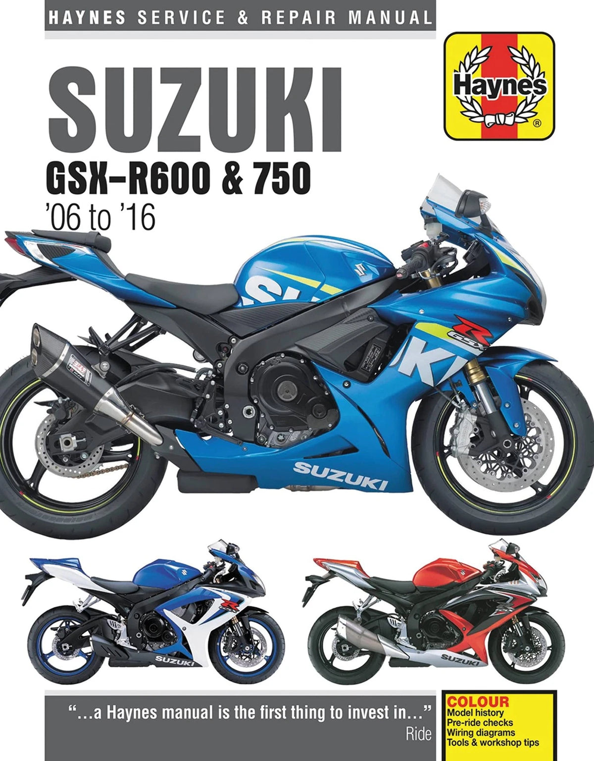 Service Manual for Suzuki GSX-R600 & GSX-R750 (2006–2016)